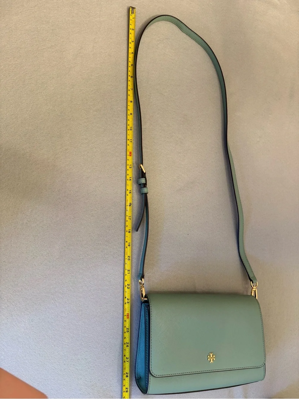 Tory Burch Jitney Green Emerson Crossbody Bag